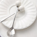 Electroplated light luxury ceramic fruit fork set - creative cheese and fruit forks, jar home decor, high-value fruit forks