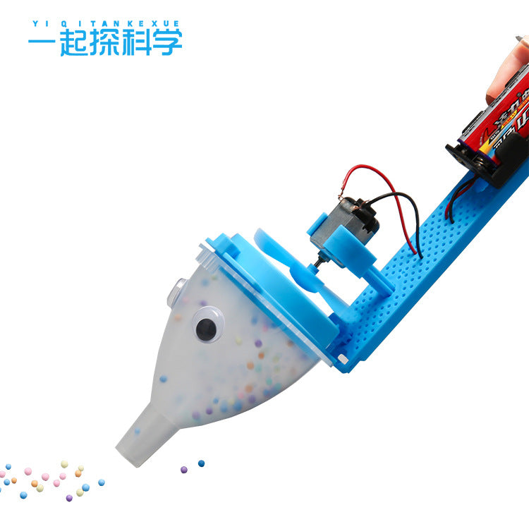 Technology small production DIY vacuum cleaner creative handmade puzzle assembly model children's science experimental toys