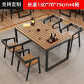 Industrial-style outdoor camping bar, chill music bar, bistro, bbq restaurant, cafe, bubble tea shop table and chair set