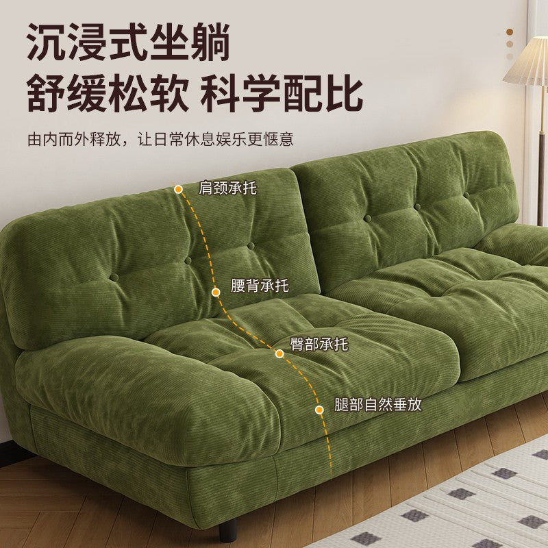 Sofa living room bedroom rental apartment italianaccessible luxury cloud sofa fabric fabric small apartment sofa bed