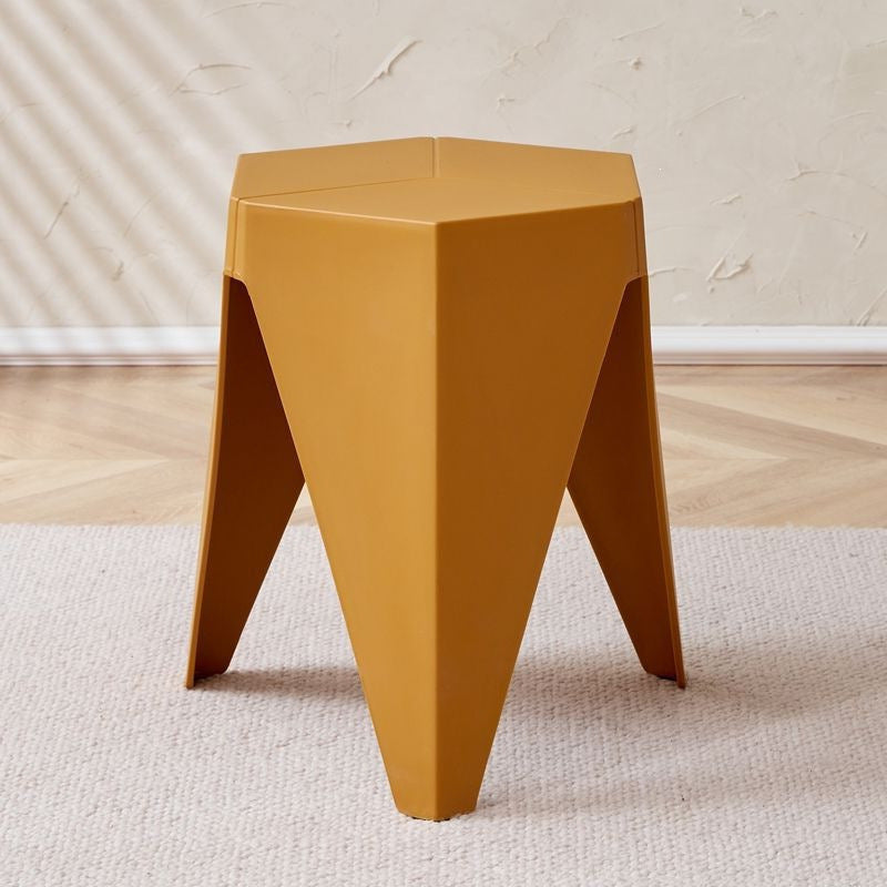 For home plastic stool stackable scandinavianpopular round stool thick rubber stool casual modern dining table chair high stool