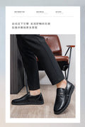 【genuine soft leather】men's autumn/winter leather shoes - stylish, versatile business casual shoes for men - soft sole, comfortable dad shoes for middle-aged and elderly men