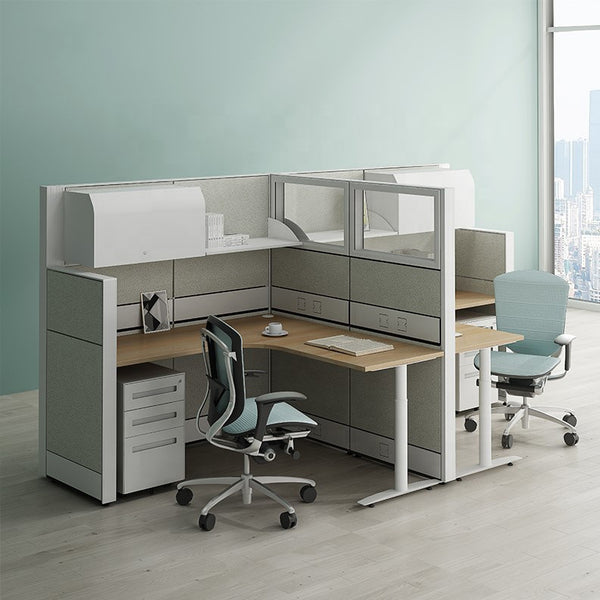 New Design Quality Desk Partition Cubicle Open Workstation Desk 2 Person Workstation Office Furniture