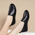 Soft leather soft bottom ladieswear shoes flatsabrasion resistantwaterproofbows work shoes wechat group purchase live broadcast one piece dropshipping