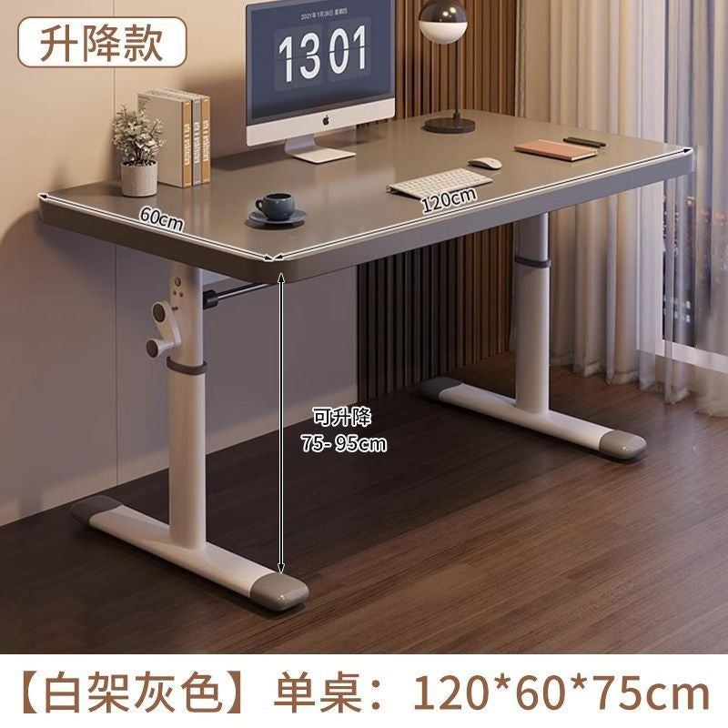 Adjustable height desk - home, bedroom, desktop, student study, writing, office table - modern minimalist simple computer desk