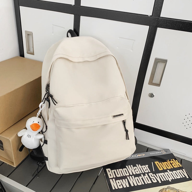 Couple backpack simple large capacity travel backpack female leisure Japanese junior high school student high school student schoolbag male