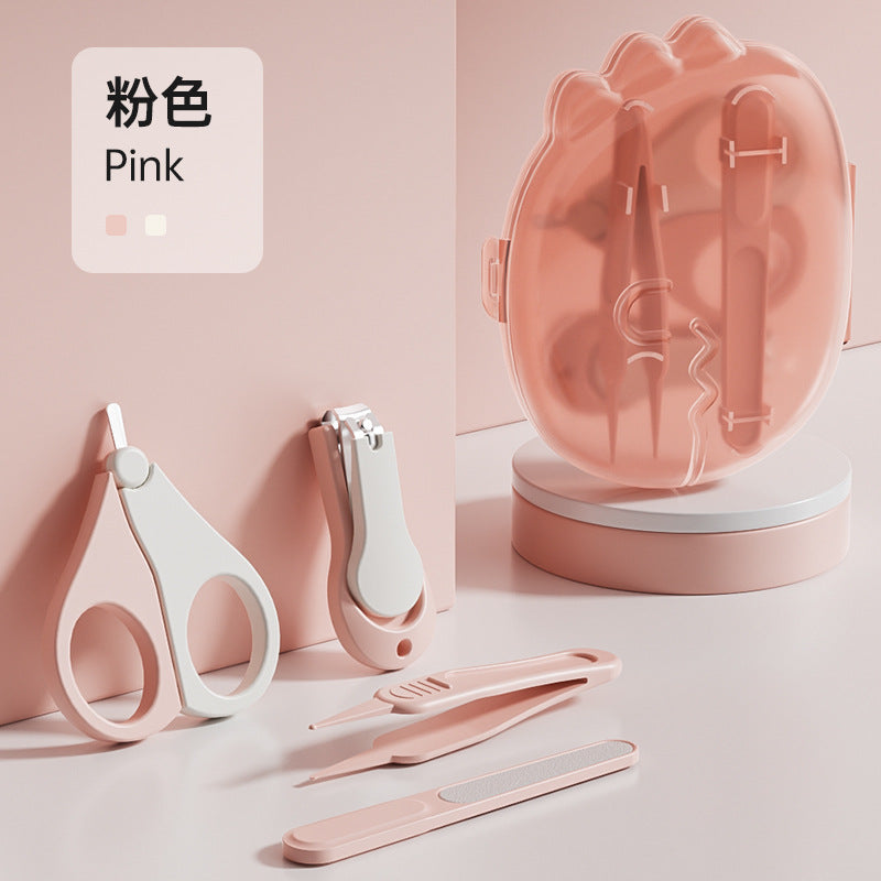 Baby nail clipper set - newborn & infant nail clippers with nail file - anti-pinching safety design