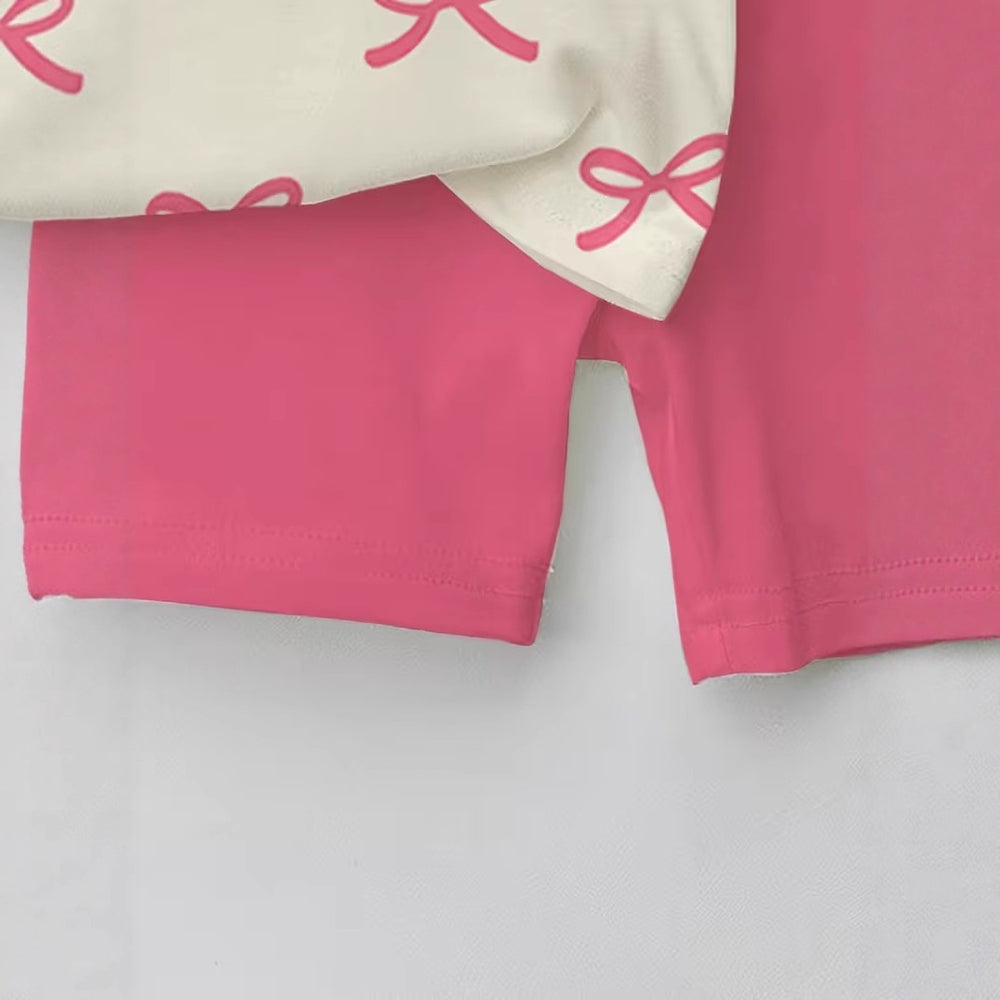wholesale girls' short-sleeve and shorts sets, fashionable spring, summer, and autumn outfits for girls