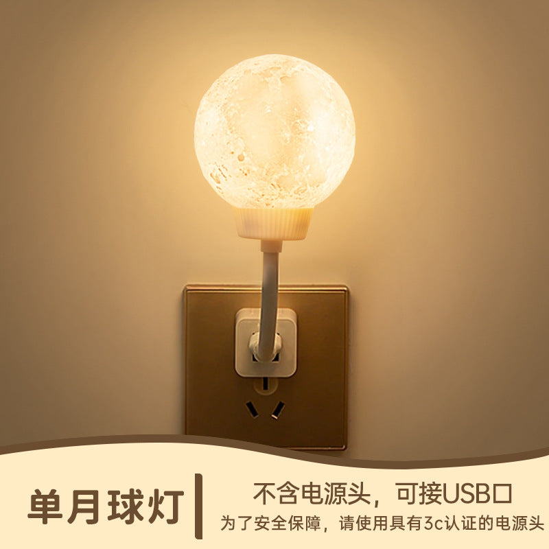 Ai voice control desk lamp switch, sound activated usb induction bedroom bedside lamp, dormitory led night light