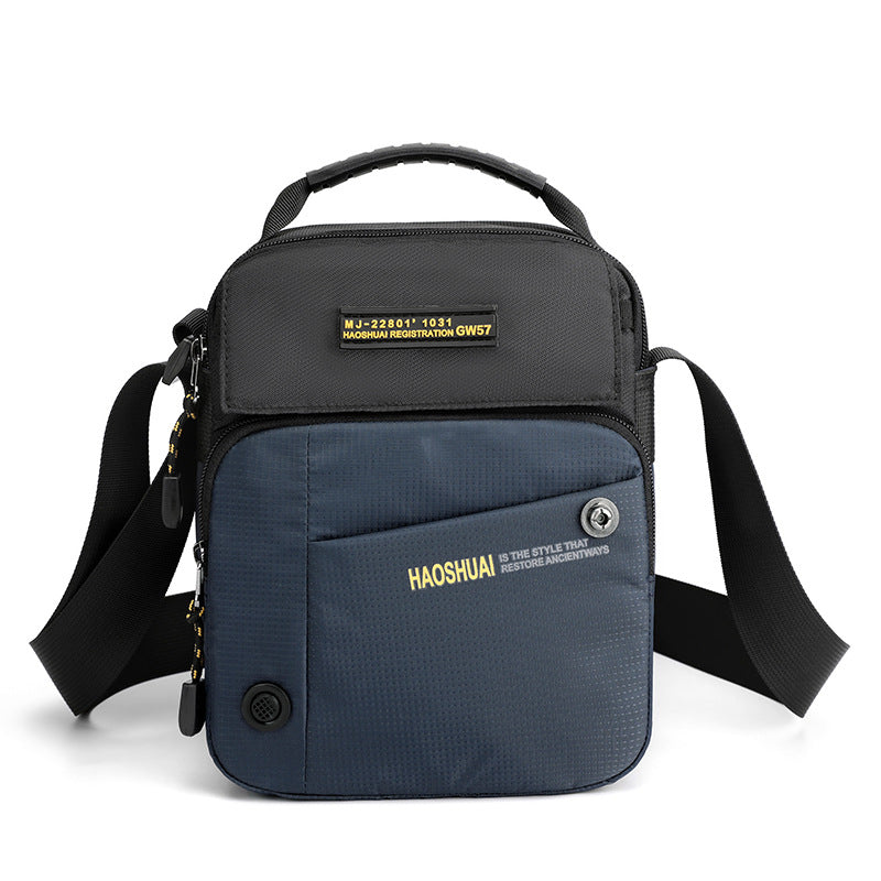 New men's casual shoulder bag large capacity oblique span bag outdoor travel commuter bag men's bag fashion sports satchel