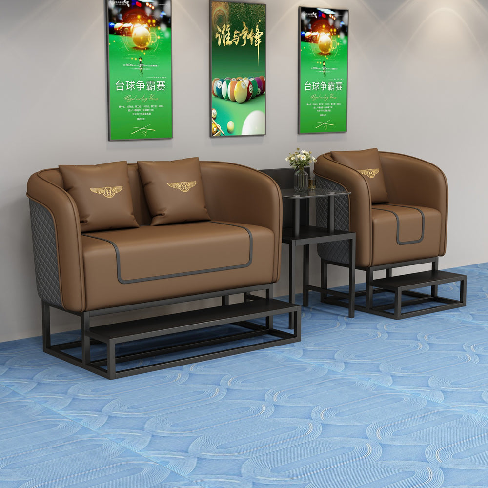 High-end billiard sofa for billiard halls, billiard club viewing chairs, viewing sofas, chess and card room sofas, and billiard room sofa sets