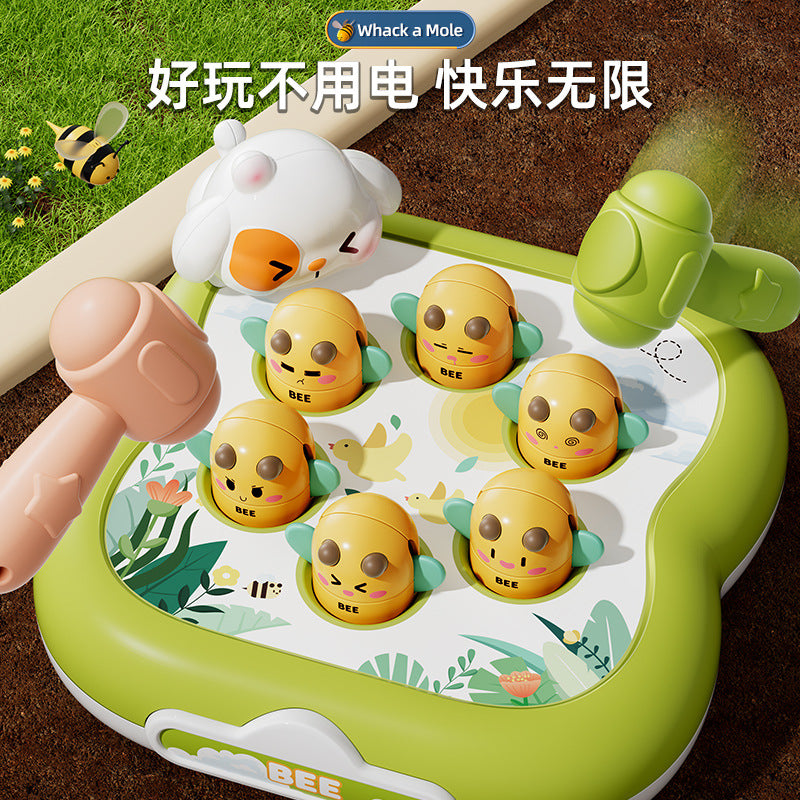 Douyin's same style bee whack-a-mole kids toy for boys and girls, babies, infants, early education, intelligence, brain-stimulating beating
