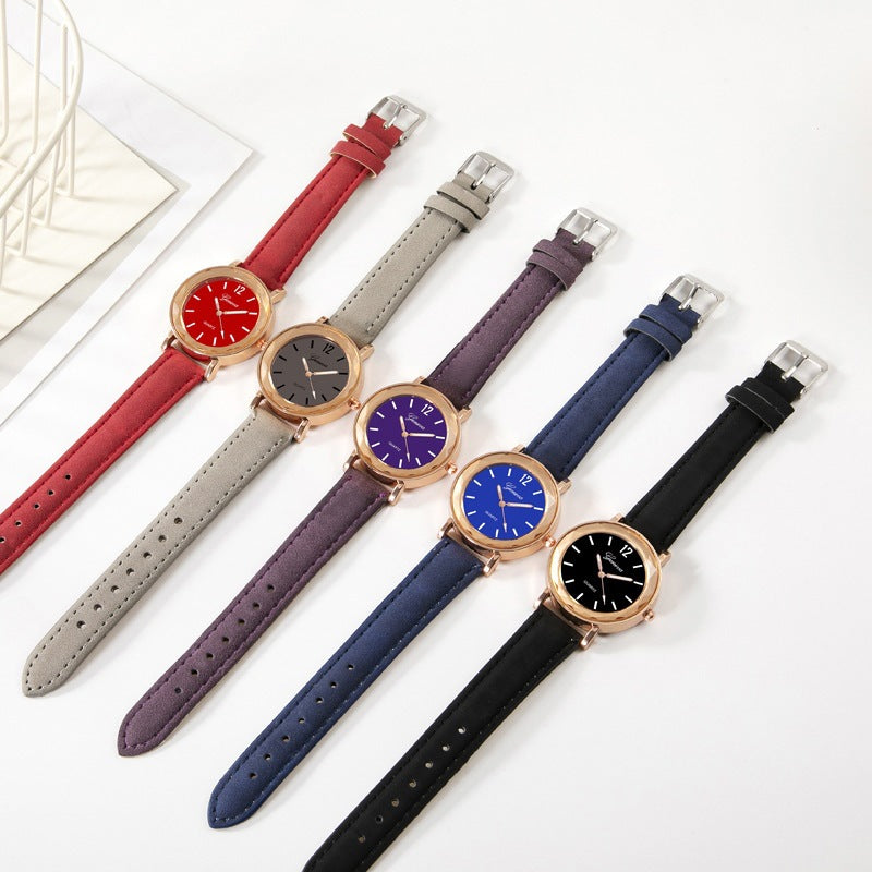 Wish new arrival watch - minimalist dial, matte leather strap, women's quartz watch, ladies' watch, watches