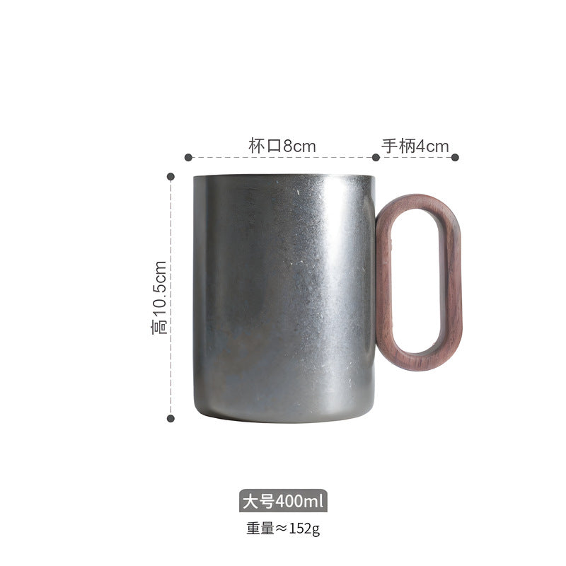 304 stainless steel cup food grade water cup travel household cup with handle cup logo personalized