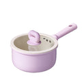 New purple bean milk pot - zero fluoride coating, non-stick, perfect for single servings, instant noodles, baby food, and warming milk