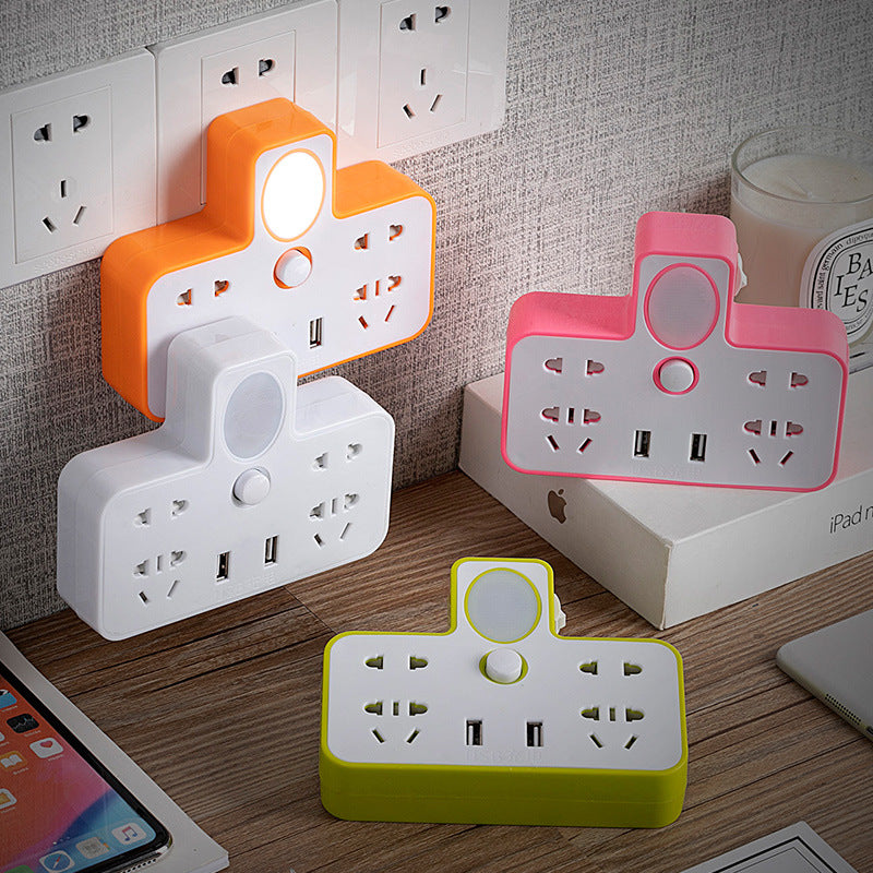 Multi-outlet power strip with usb ports - home use, cordless, multi-purpose power strip
