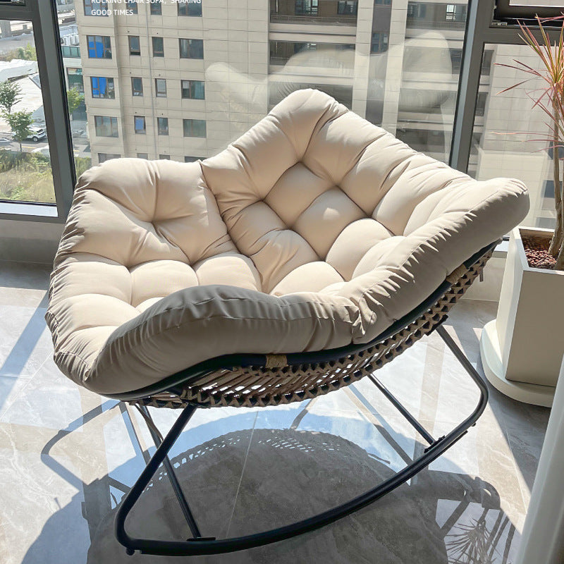 Rocking chair rocking chair recliner balcony casual chair reclining and sleeping nest chair lazy sofa chair for home