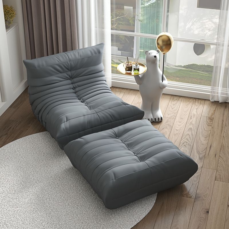 Caterpillar lazy sofa can lie down and sleep bedroom balcony tatami popular single sofa cream style sofa chair