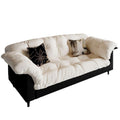 Retro fabric sofa living room new arrivaldouble straight row small apartment bedroom rental room lazy modern simple sofa