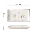 10inch rectangular plate-lavender