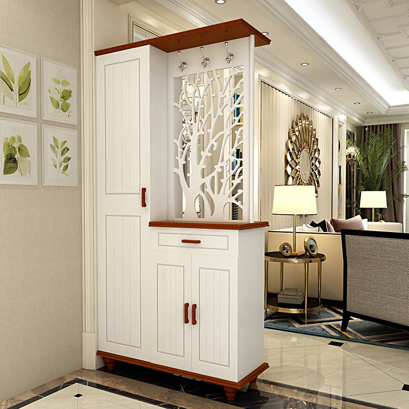 Double-sided entrance cabinet partition cabinet living room cut out screen casual entrance shoe cabinet room hall cabinet foyer entrance cabinet