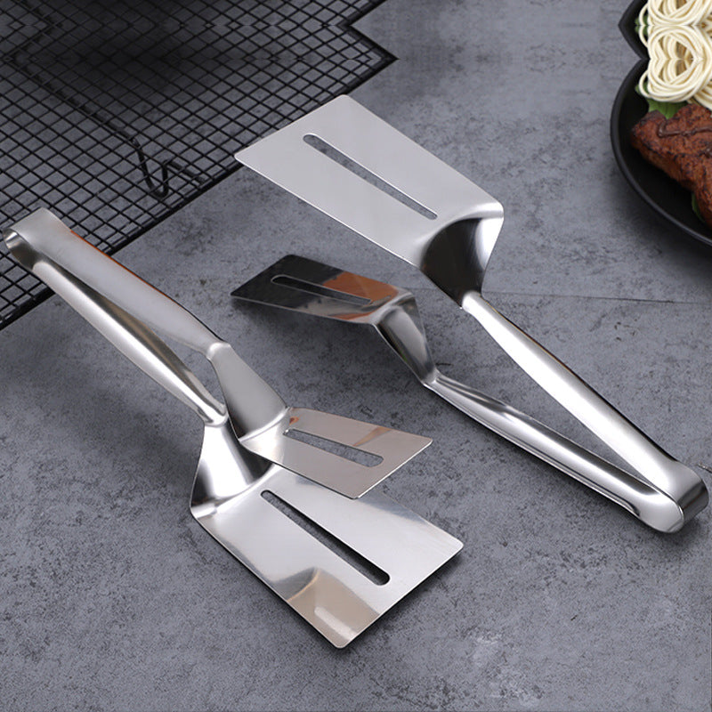 Factory direct supply of stainless steel thickened steak tongs, barbecue tongs, kitchen household food tongs, pancake tongs, barbecue tongs