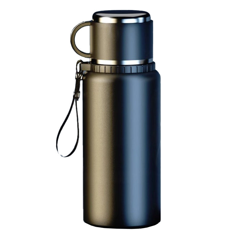 Warm display thermos cup large capacity 316 thermos kettle tea water separation water cup men outdoor kettle gift cup