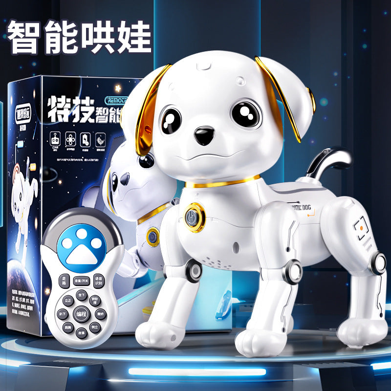 Kids' remote control pet robot dog - stunt, electric, sensor-activated, musical, dancing, smart robot dog - birthday gift toy