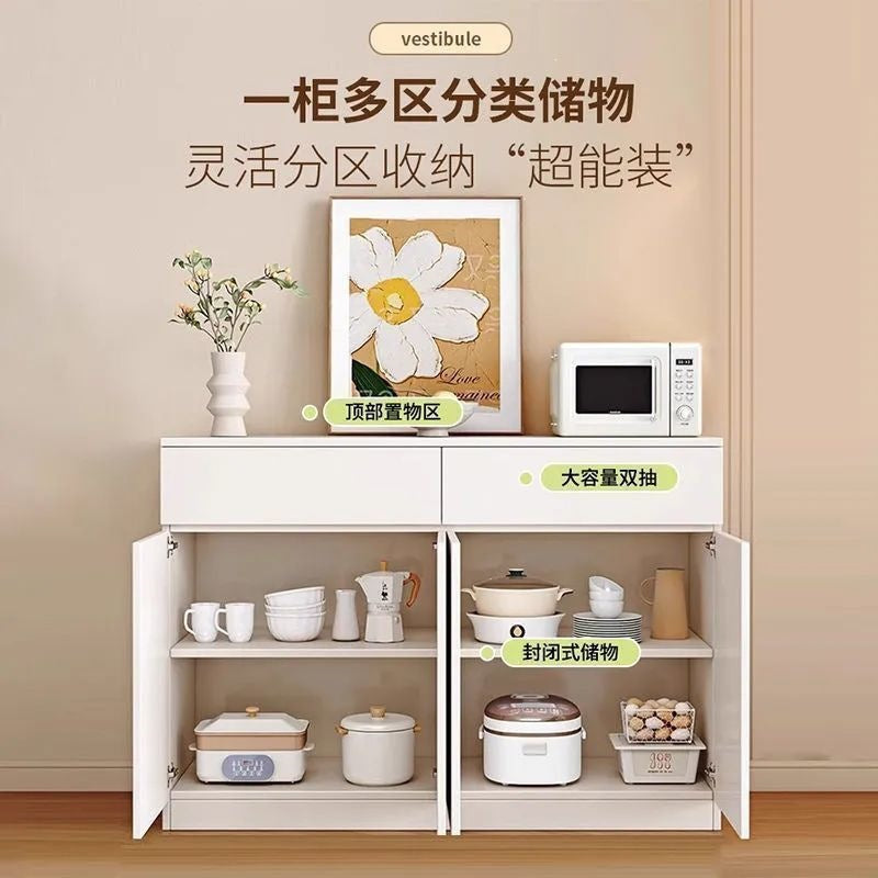 Special offer sideboard wall-mounted all-in-one locker kitchen cabinet cupboard for home balcony cream style living room tea cabinet