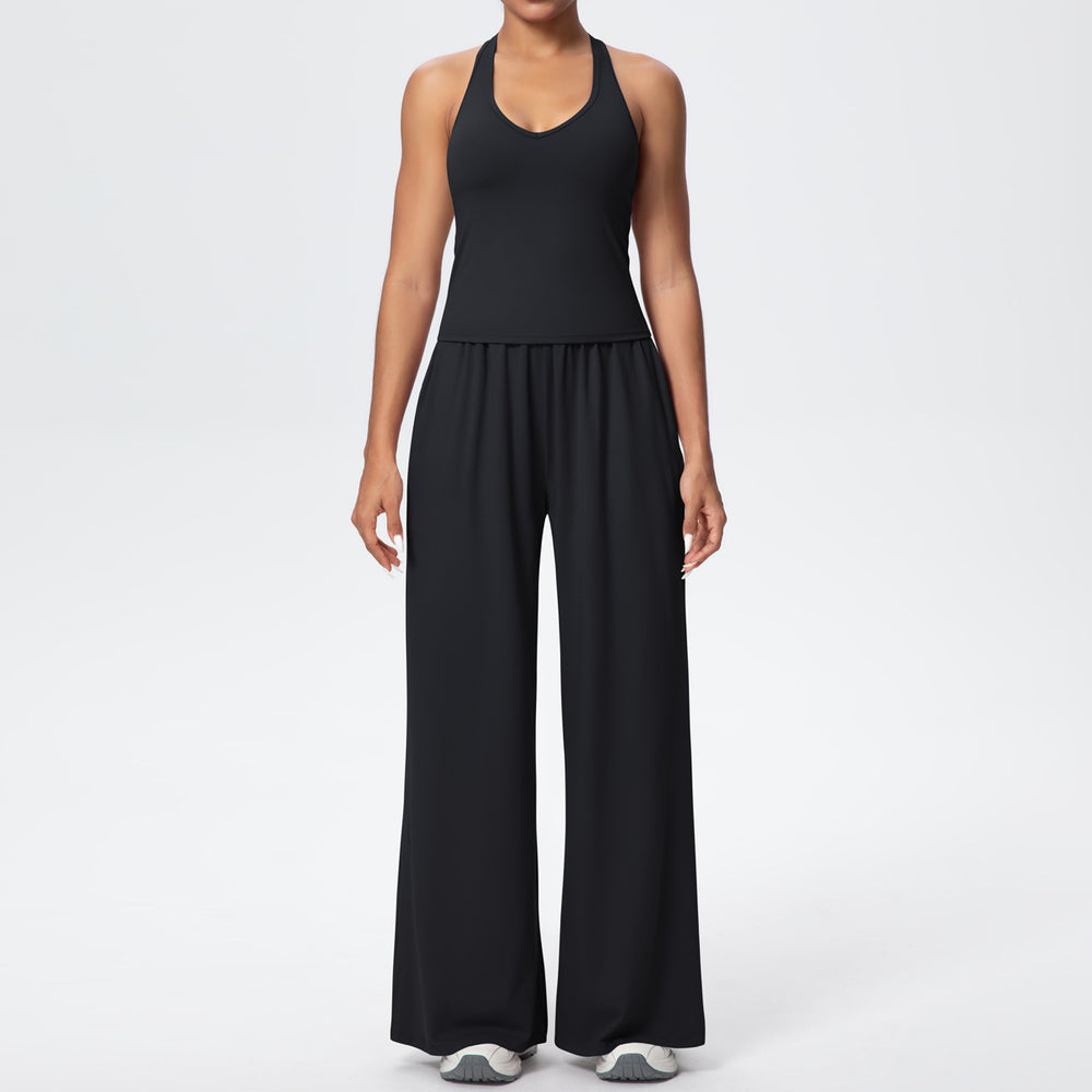 Fashionstylishnew arrival brushed yoga clothes, quick-drying, breathable, beautiful back sports suit, outdoor casual running fitness clothes