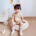 Summer style baby short-sleeve romper - trendy korean design for newborns - lightweight crawling suit