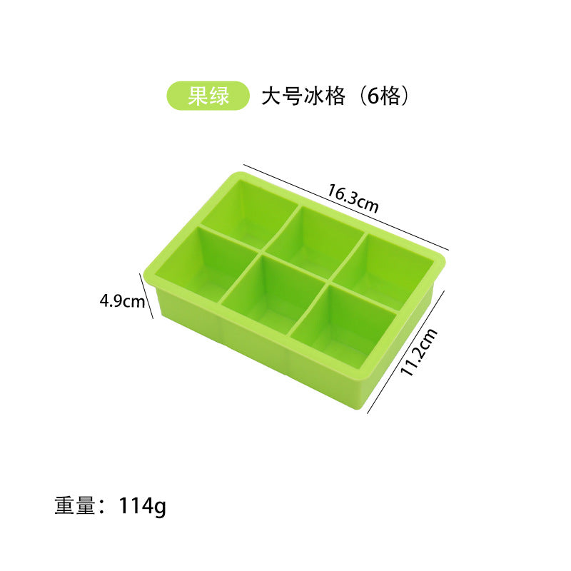 hot-selling ice cube mold, easy to demould, food-grade silicone ice tray, ice-making mold, whiskey large ice cube mold
