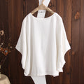 new arrival: women's casual cotton linen oversized t-shirt with drop shoulder and ruffle sleeves - wholesale available for , , and european & american markets