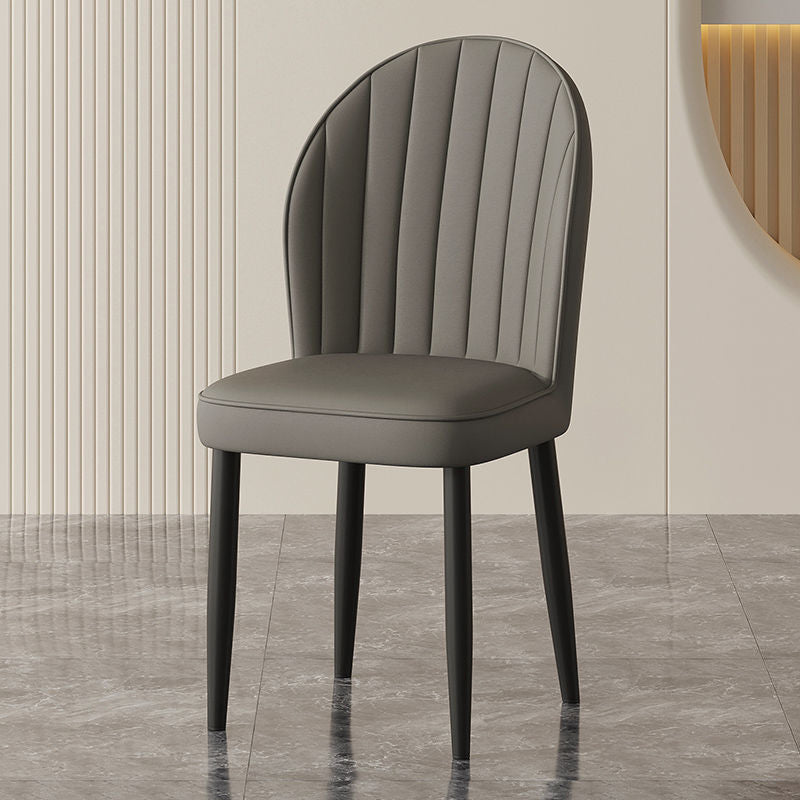 Cream style Nordic light luxury dining chair Home simple modern restaurant Makeup stool Leisure table and chair Hotel chair arc