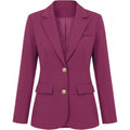 Amazon fashioncasual suit outwear women's  spring new arrivallong sleeves single breasted work suit