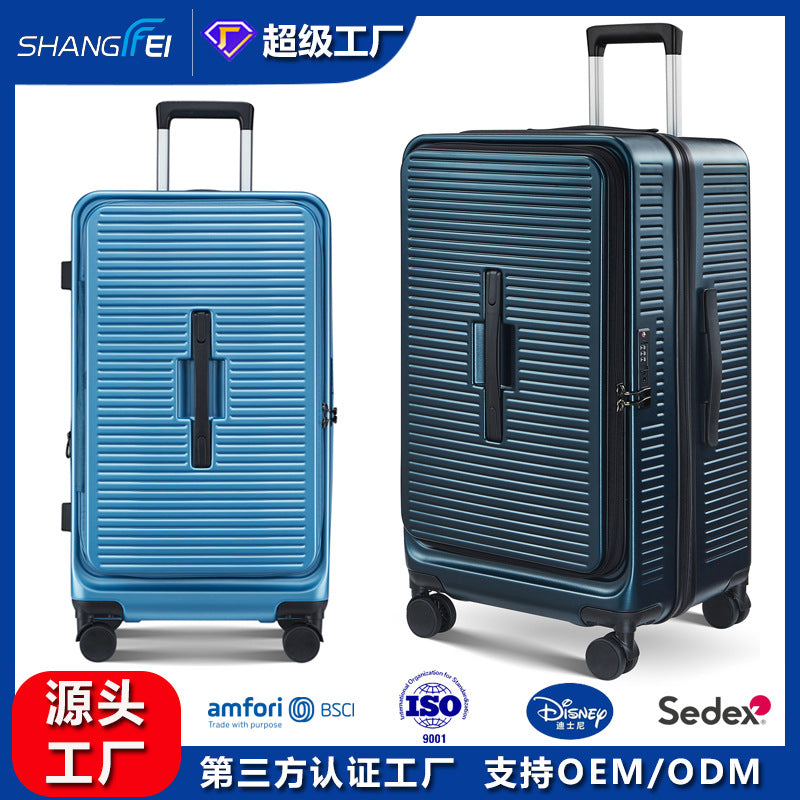 Factory customized large-capacity sports version 30-inch trolley case, chubby box, thickened expansion password, suitcase three-piece set