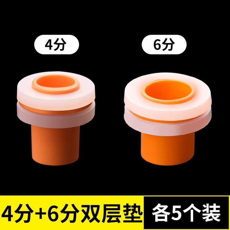 Replacement raw material-free belt 4 points/6 points sealing ring rubber pad free of raw tape triangle valve anti-leakage quick installation