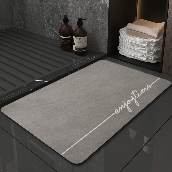 Diatom mud cushion bathroom floor mat toilet quick drying household absorbent mat toilet non-slip foot mat carpet door mat