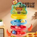 Baby educational fun ejection press shooting track ball spinning fun scoring game ball free stacking toy