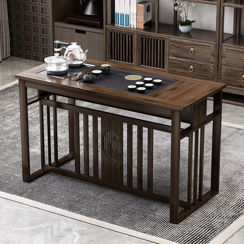 Balcony tea table and chair combination New Chinese-style office household small apartment Kung Fu tea table Boiling water integrated tea making table