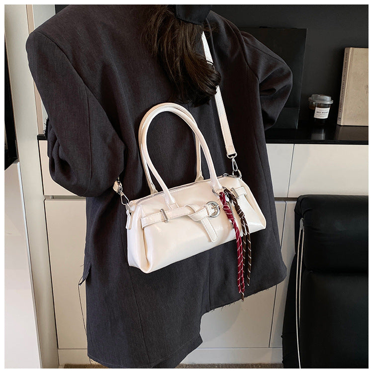 Cross-border Korean version of casual handbag women's 2025 summer new fashion shoulder bag commuter messenger bag