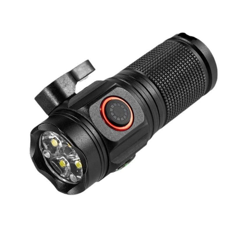 Cross-border outdoor camping flashlight, multi-functional camping fishing light, bright and long battery life 8-eye flashlight