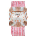 e-commerce hot-selling snake-embossed leather belt diamond-studded women's watch, square full diamond quartz watch, ladies' watch manufacturer wholesale