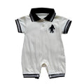 Summernew arrivalk-style baby style polo collar short-sleeved khaki baby boy outwear romper super cute one-piece