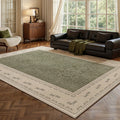 Carpet living room green persian style coffee table soundproof floor mat large area full medieval style waterproof carpet bedroom