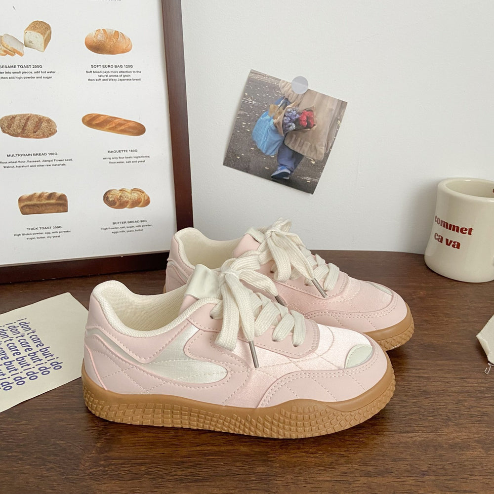 German army trainers (gats) - women's niche design chunky platform sneakers, 2026 new summer breathable white shoes, versatile chic footwear