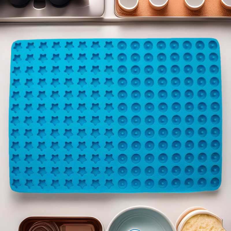 Cross-border pentagram donut chocolate mold, silicone cake mold DIY cookie candy baking tool