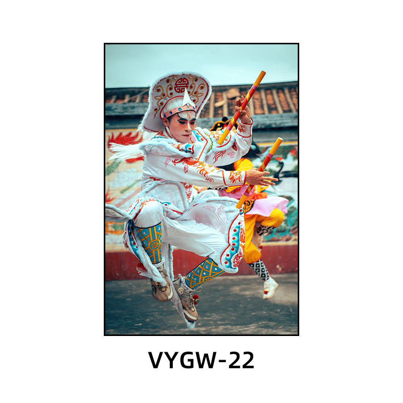 Chaoshan English song and dance decorative painting restaurant hotel box ethnic characteristics traditional culture hanging painting hot pot shop mural