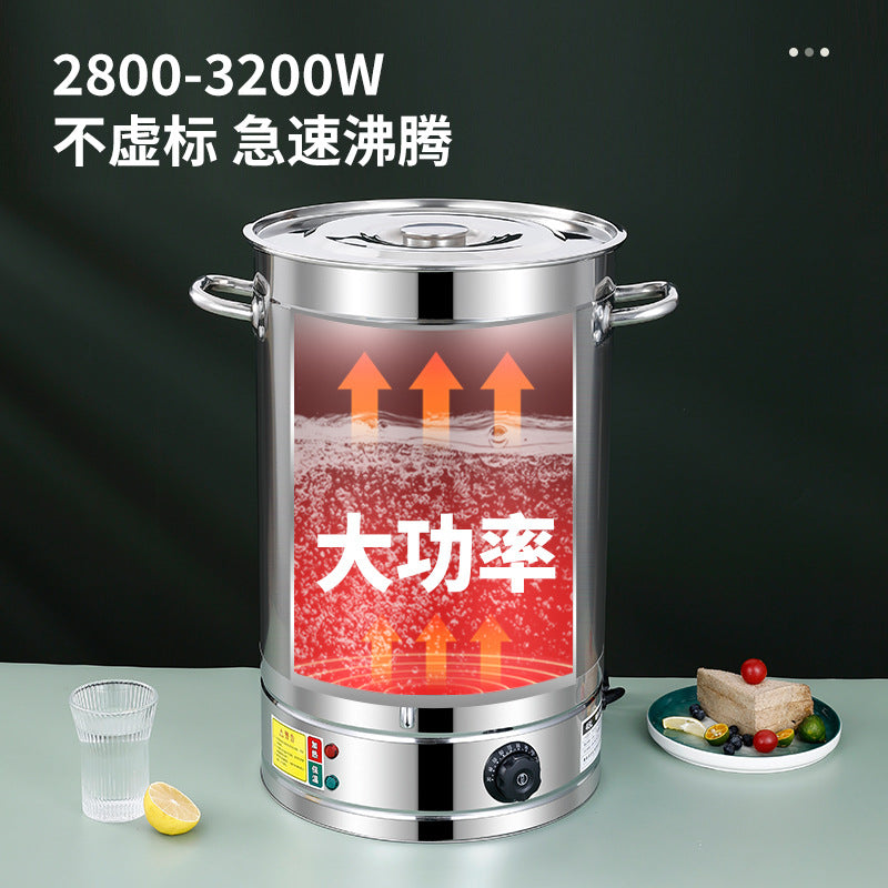 Large-capacity confinement bucket with faucet, long thermal insulation water bucket, canteen tea bucket, milk tea thermal insulation bucket, special for setting up stalls