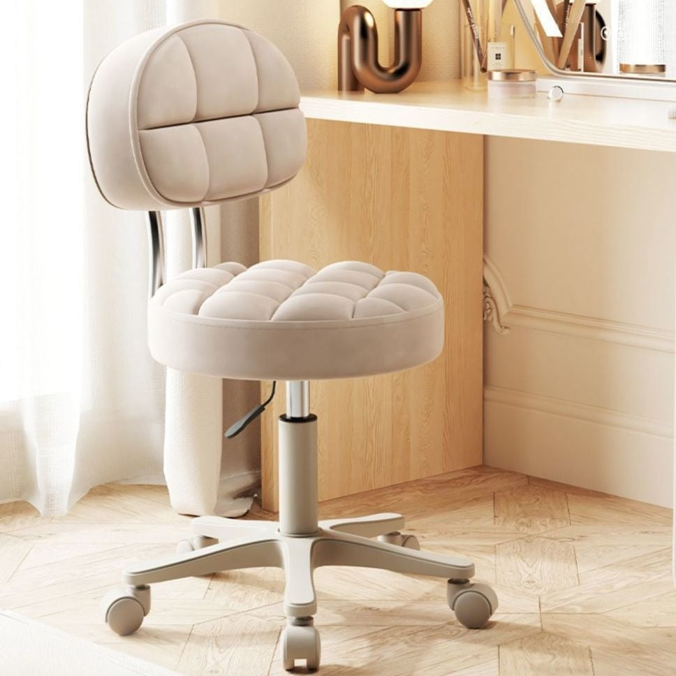 Professional salon stool - adjustable height, swivel, and rolling - ideal for hairdressers, estheticians, and nail technicians
